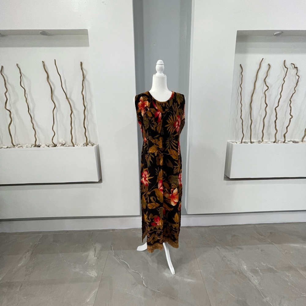 Tropical Floral Maxi Dress